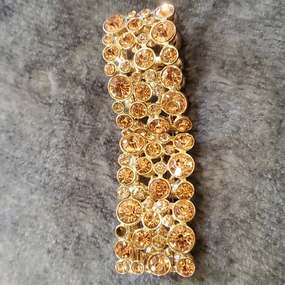 Rose gold stone elastic gold bracelet